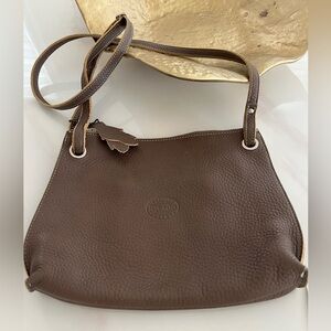 Roots taupe Leather Crossbody Bag